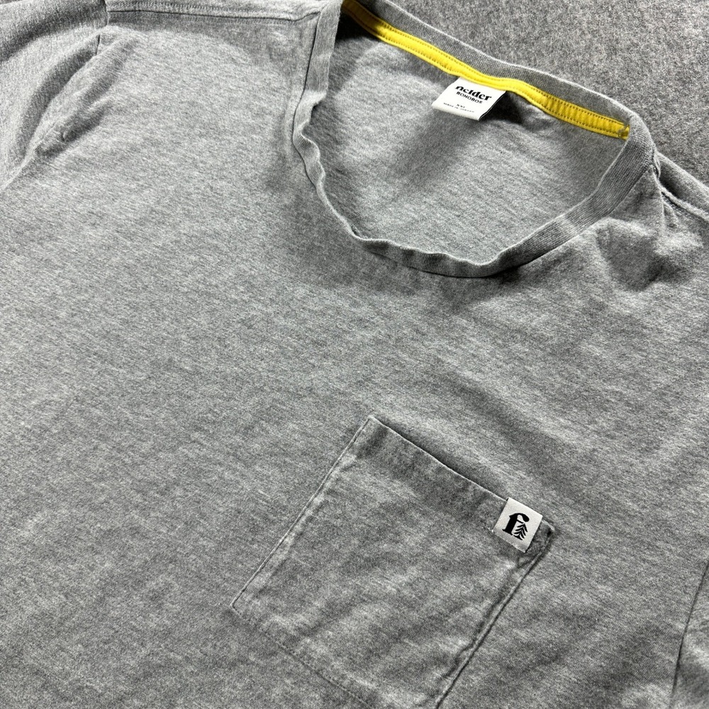 Fielder Bonobos Pocket T-Shirt Mens XXL Gray Short Sleeve Cotton ATP10843HB